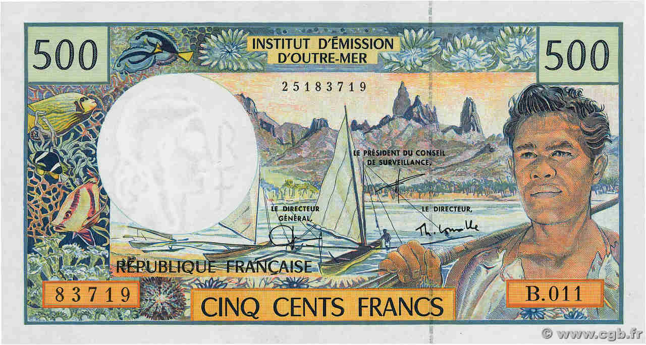 500 Francs FRENCH PACIFIC TERRITORIES  2004 P.01e FDC