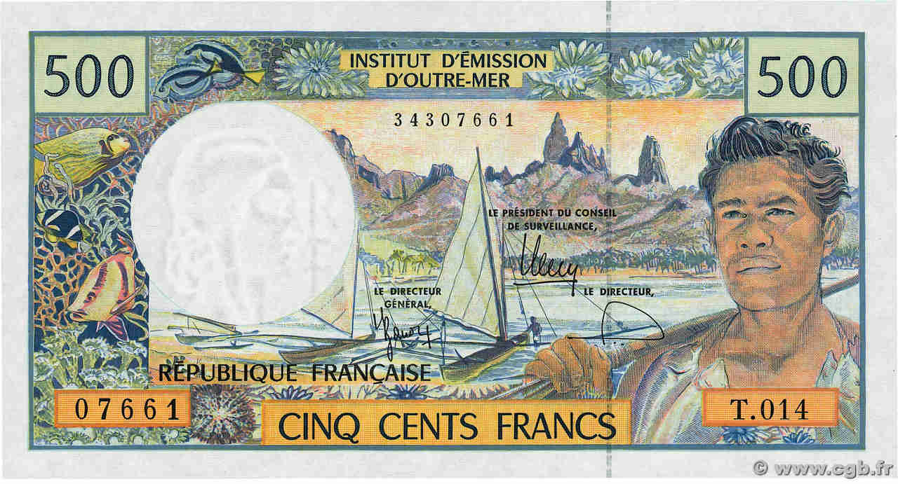 500 Francs POLYNÉSIE, TERRITOIRES D OUTRE MER  2010 P.01g NEUF