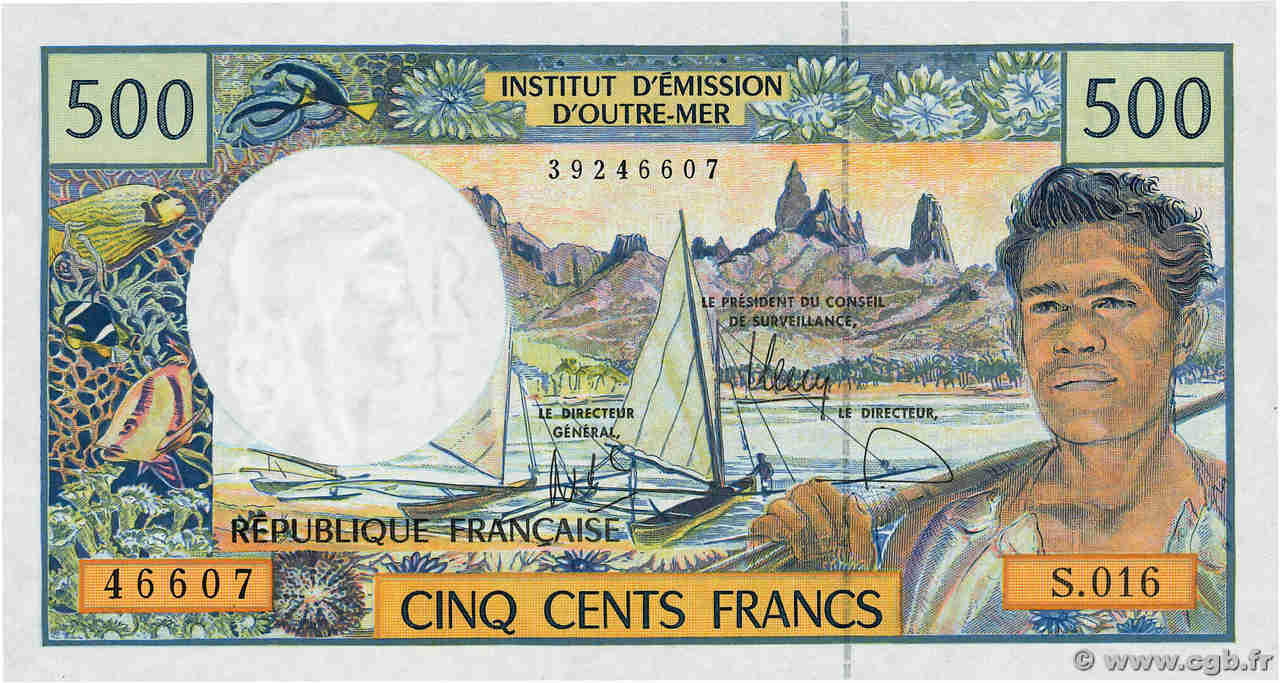 500 Francs FRENCH PACIFIC TERRITORIES  2010 P.01h FDC