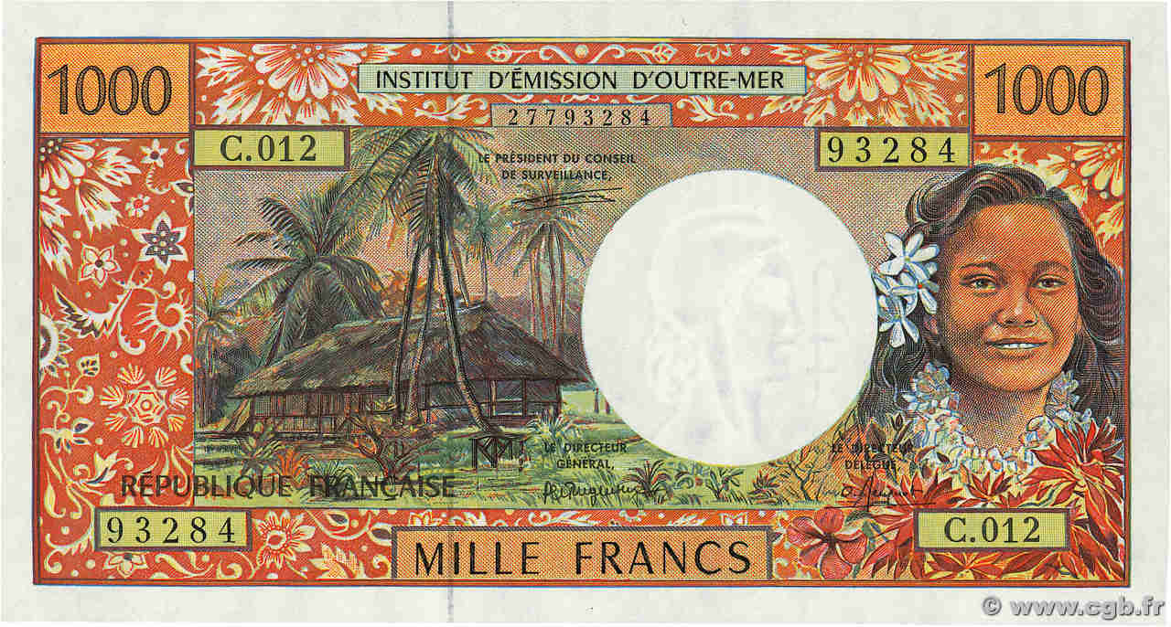 1000 Francs POLYNÉSIE, TERRITOIRES D OUTRE MER  1995 P.02a NEUF