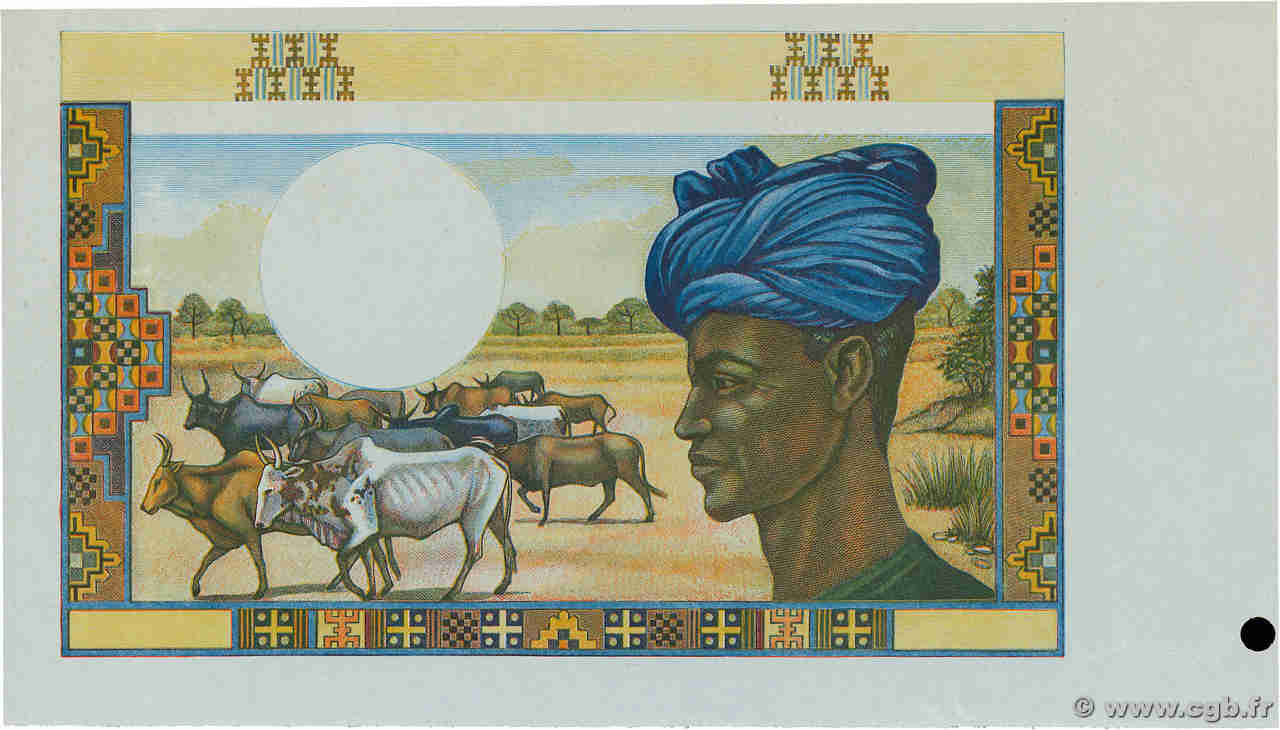 5000 Francs Épreuve MALI  1973 P.14E FDC