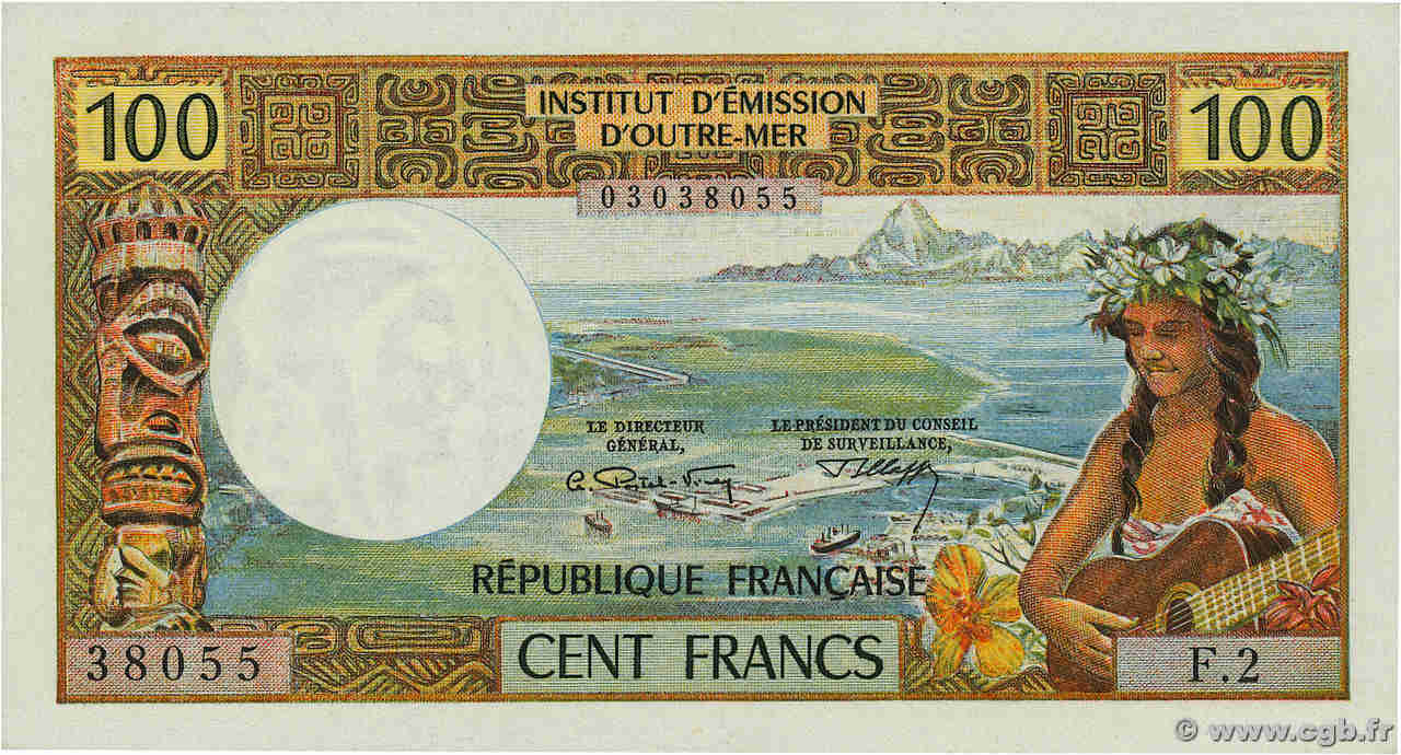 100 Francs NOUVELLE CALÉDONIE  1971 P.63a fST