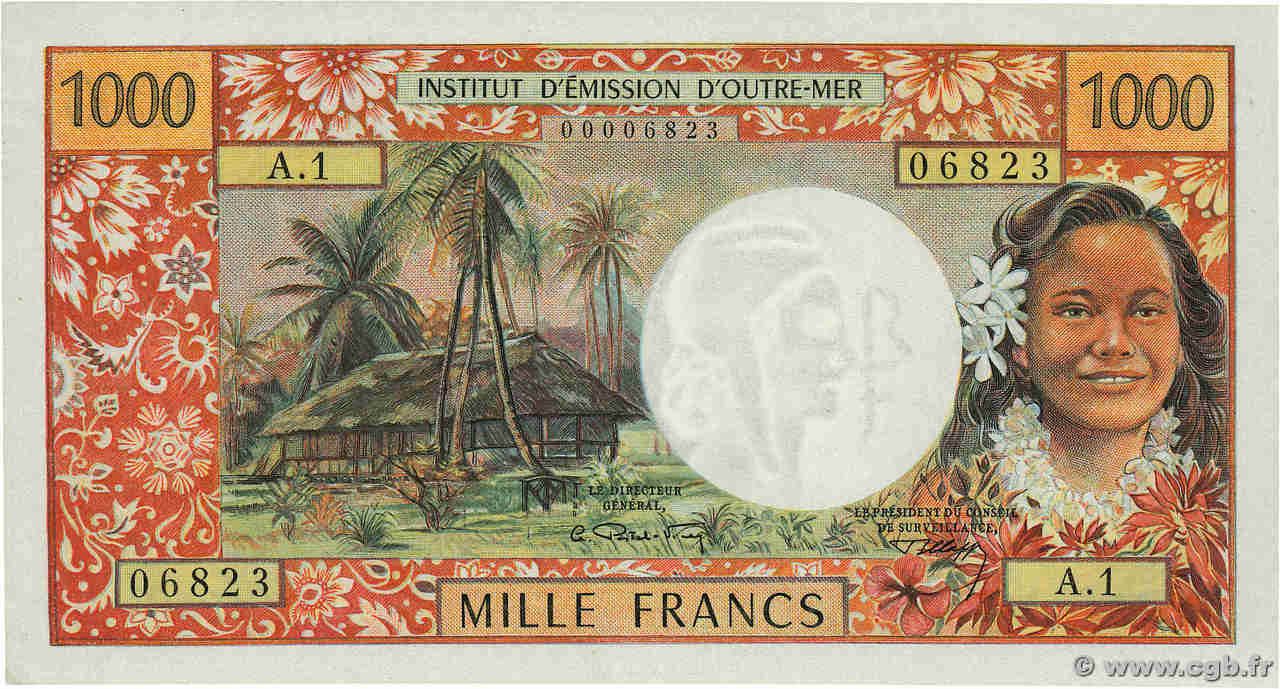 1000 Francs NOUVELLES HÉBRIDES  1967 P.17  pr.NEUF