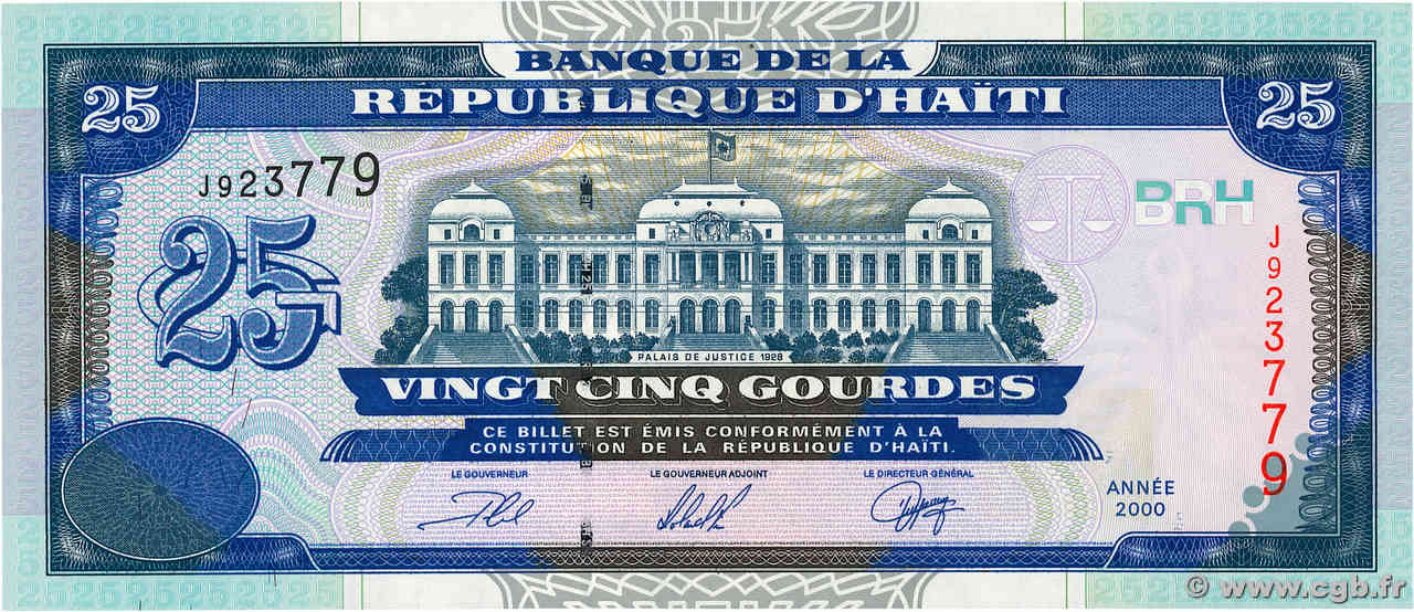 25 Gourdes HAÏTI  2000 P.266b FDC