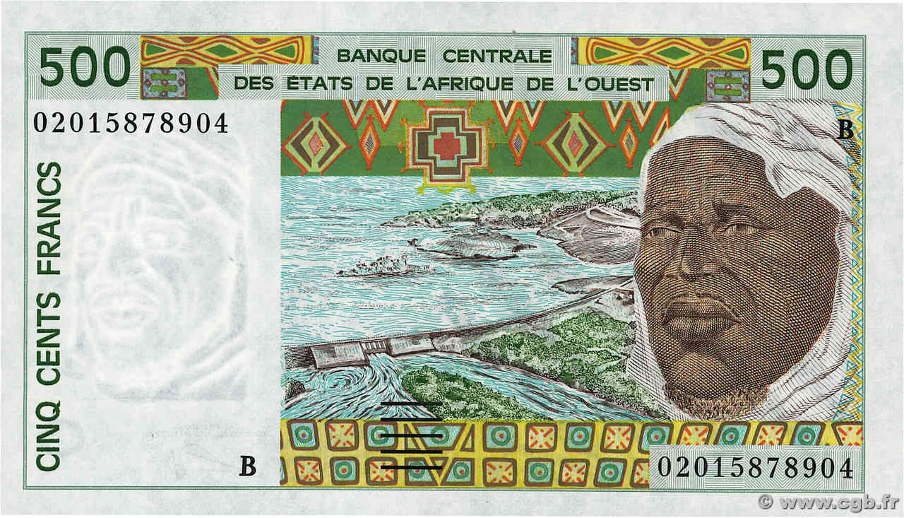 500 Francs ÉTATS DE L AFRIQUE DE L OUEST  2002 P.210Bn NEUF