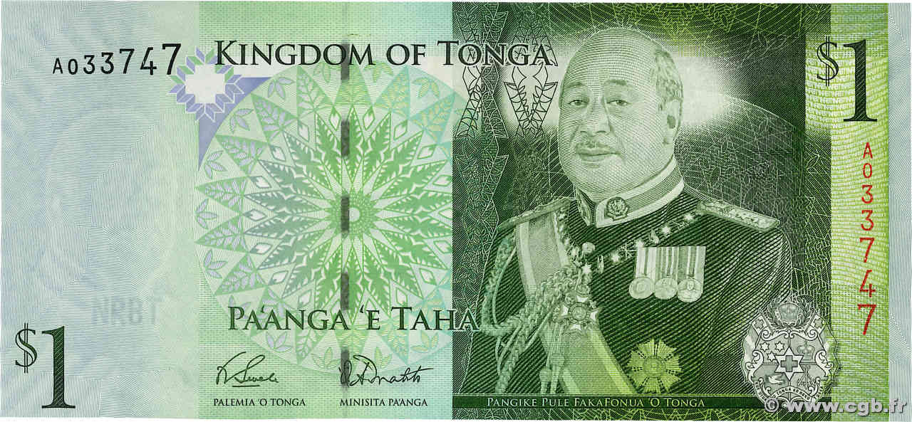 1 Pa anga TONGA  2008 P.37 NEUF