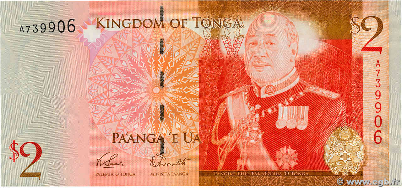 2 Pa anga TONGA  2009 P.38 NEUF