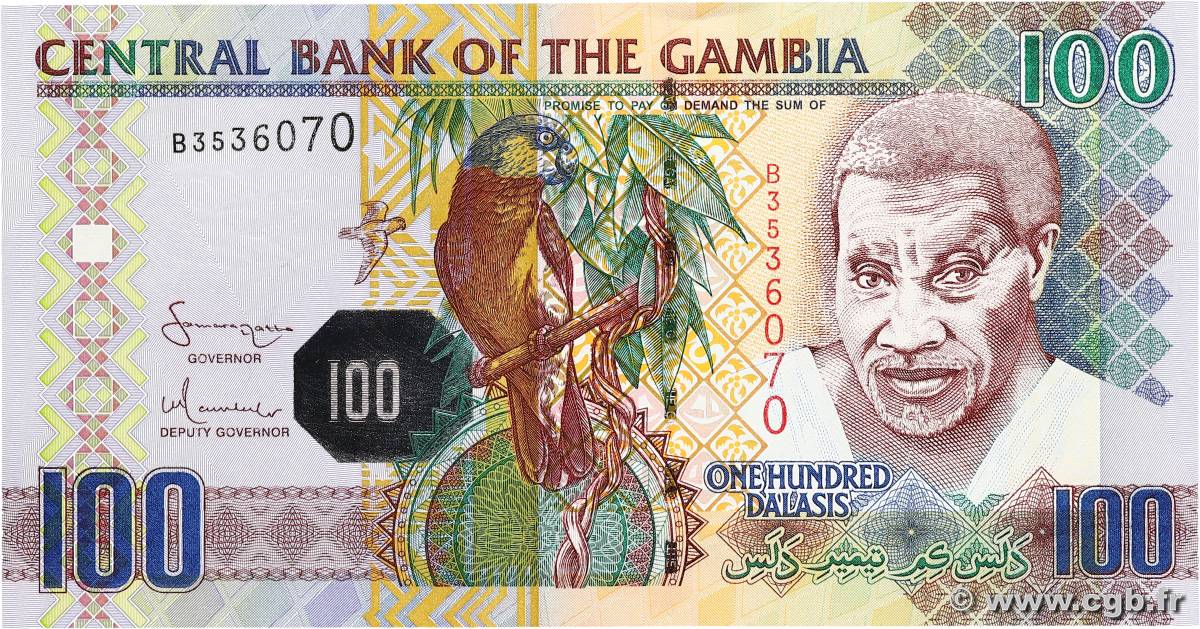 100 Dalasis GAMBIA  2006 P.29 UNC-