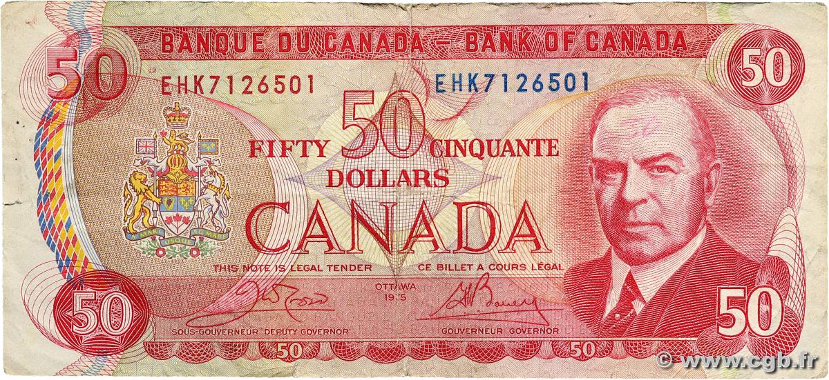 50 Dollars CANADA  1975 P.090b MB