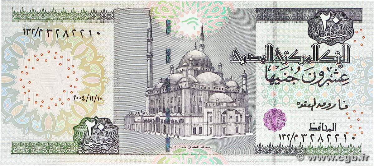 20 Pounds EGYPT  2004 P.065d UNC