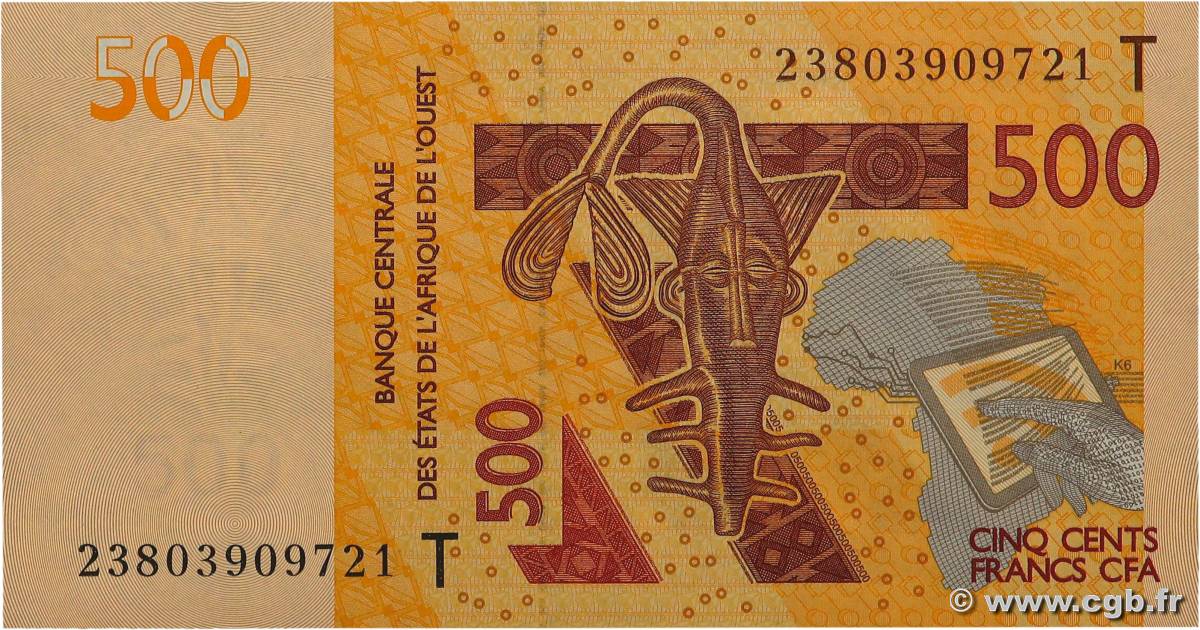 500 Francs WEST AFRICAN STATES  2023 P.819T UNC