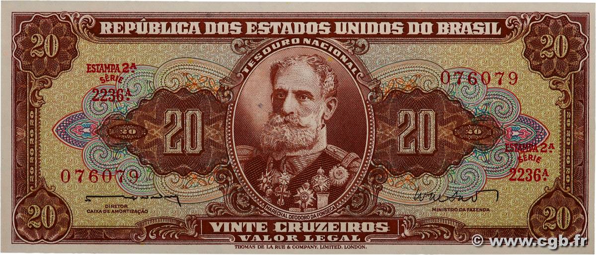 20 Cruzeiros BRASIL  1962 P.178 FDC