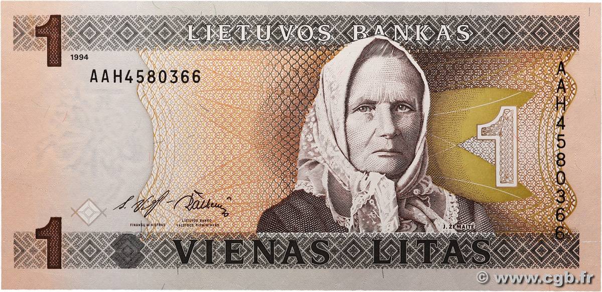 1 Litas LITUANIA  1994 P.53a FDC
