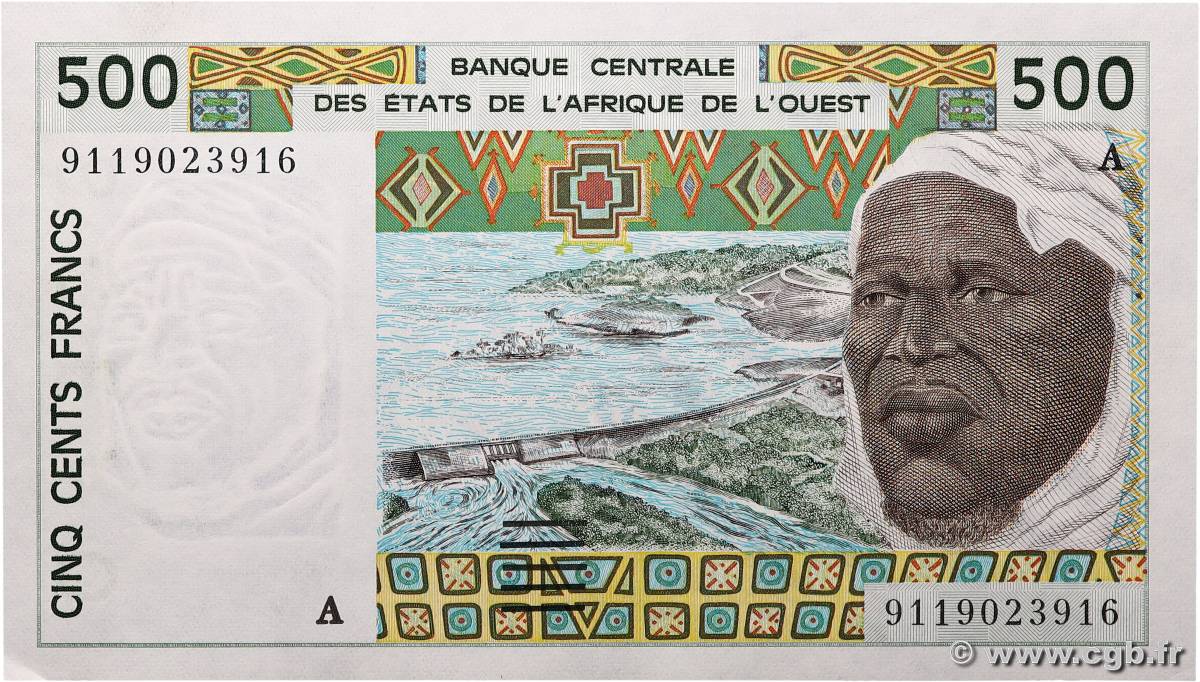 500 Francs ÉTATS DE L AFRIQUE DE L OUEST  1991 P.110A NEUF
