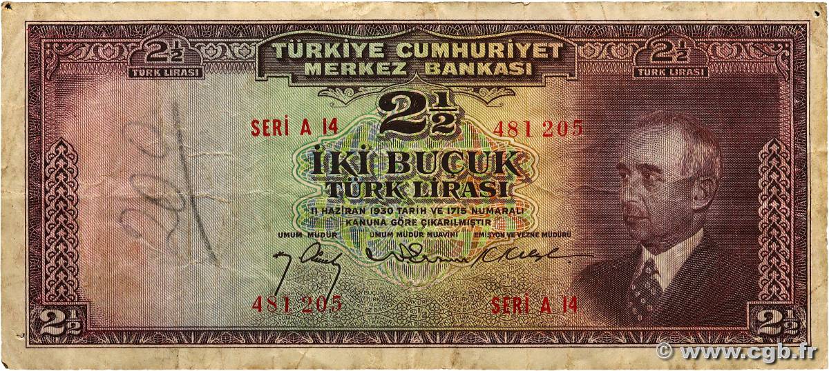 2,5 Lira TÜRKEI  1947 P.140 S