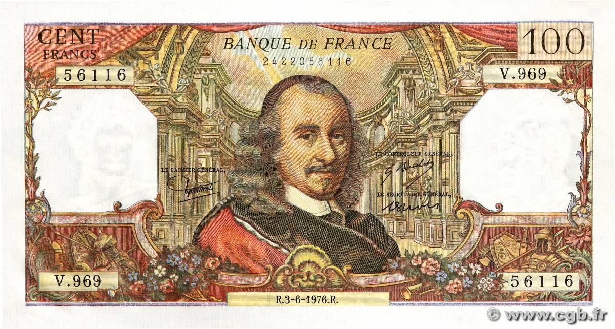 100 Francs CORNEILLE FRANCE  1976 F.65.53 pr.NEUF