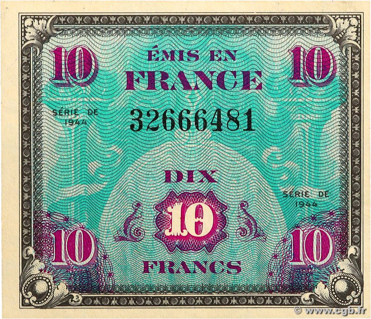 10 Francs DRAPEAU FRANCE  1944 VF.18.01 SPL+