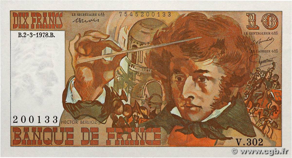 10 Francs BERLIOZ FRANCE  1978 F.63.23 UNC-