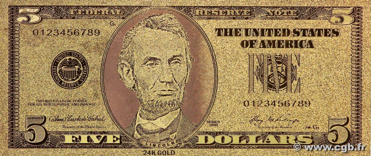 5 Dollars UNITED STATES OF AMERICA  1999 P.- UNC