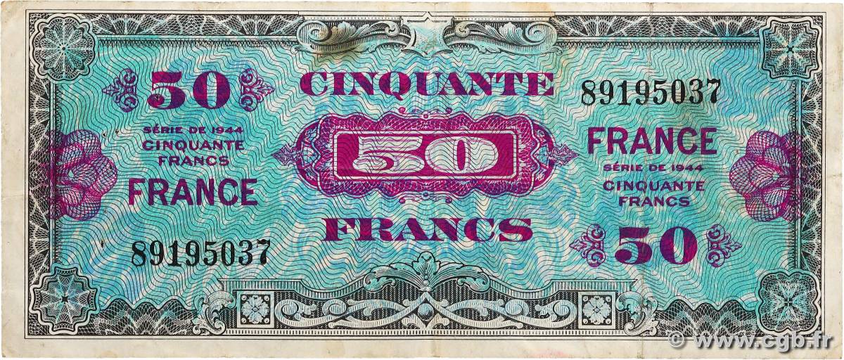 50 Francs FRANCE FRANCE  1945 VF.24.01 TB+