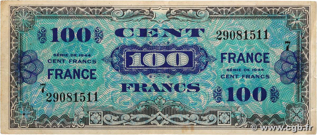 100 Francs FRANCE FRANCE  1945 VF.25.07 TTB