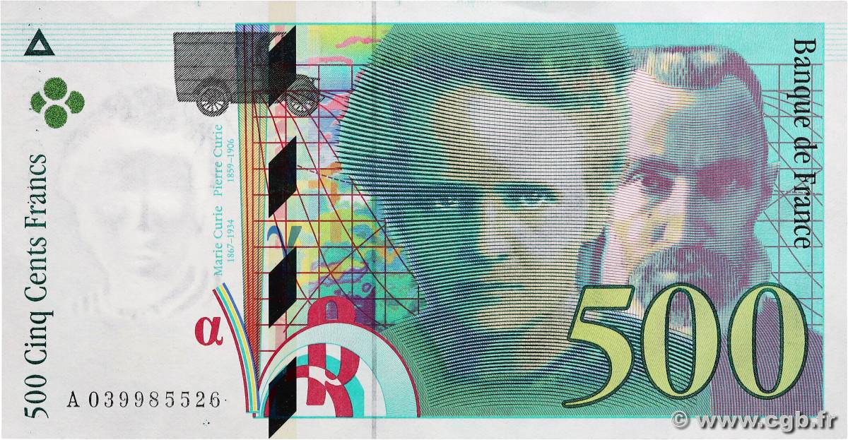 500 Francs PIERRE ET MARIE CURIE FRANCIA  1998 F.76.04 q.FDC