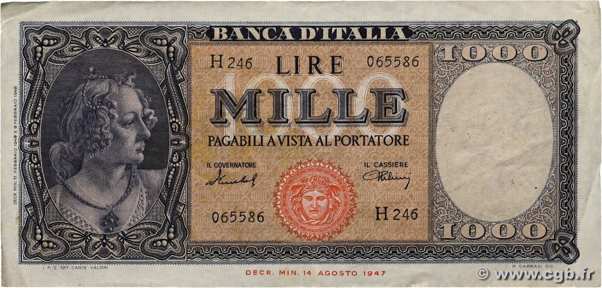 1000 Lire ITALIA  1949 P.088b MBC+