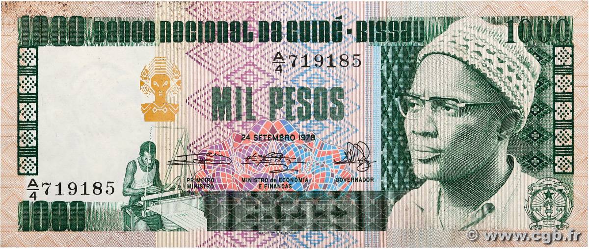 1000 Pesos GUINEA-BISSAU  1978 P.08b XF