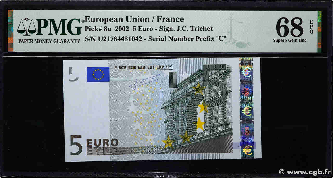 5 Euro EUROPA  2002 P.08u UNC