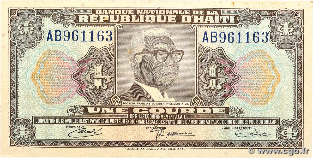 1 Gourde HAÏTI  1979 P.200 XF