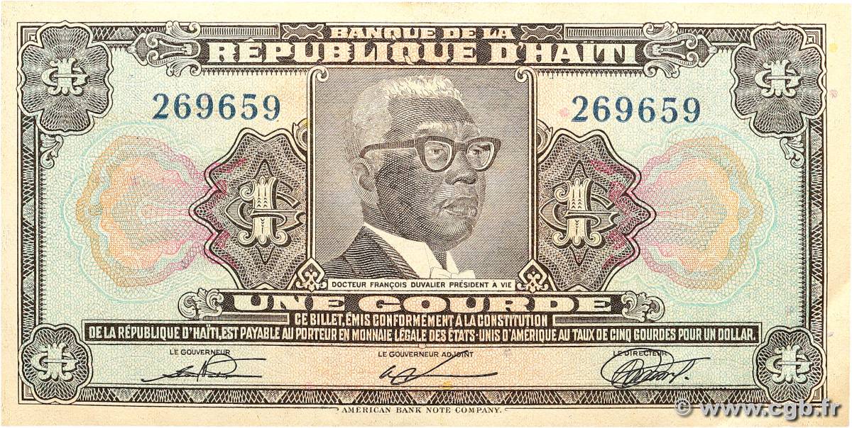 1 Gourde HAÏTI  1979 P.230 EBC