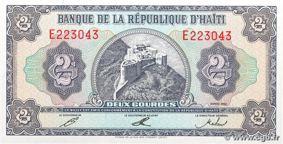 2 Gourdes HAÏTI  1992 P.260a NEUF