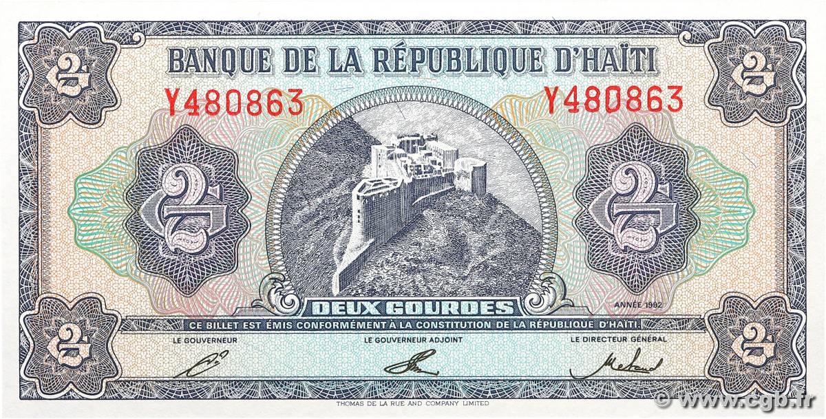 2 Gourdes HAÏTI  1992 P.260a FDC