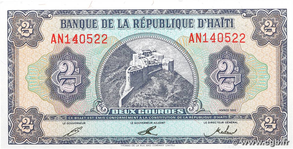 2 Gourdes HAÏTI  1992 P.260a ST