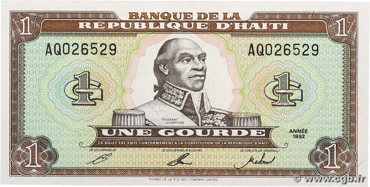 1 Gourde HAITI  1992 P.259a UNC