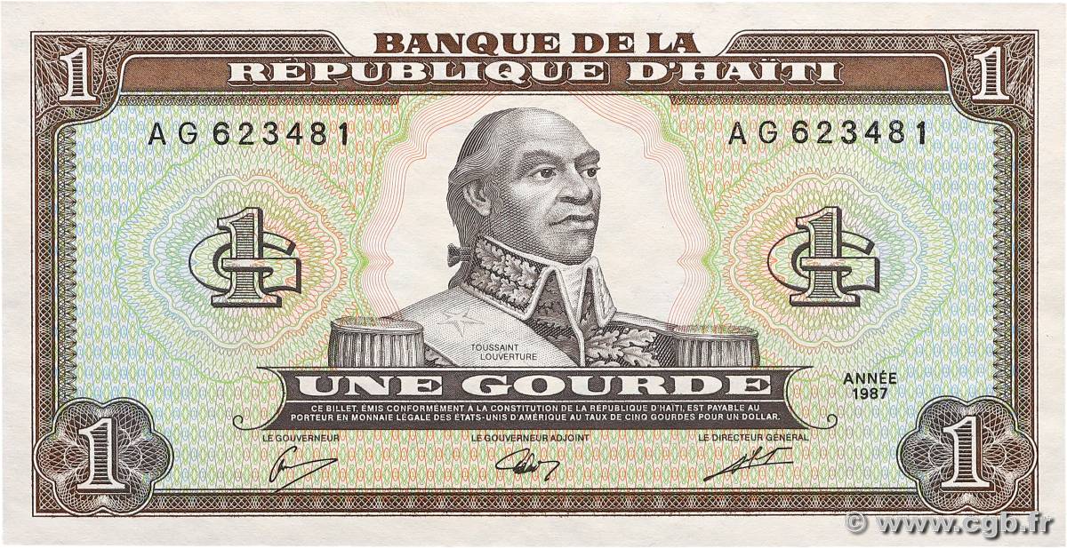 1 Gourde HAÏTI  1987 P.245a XF