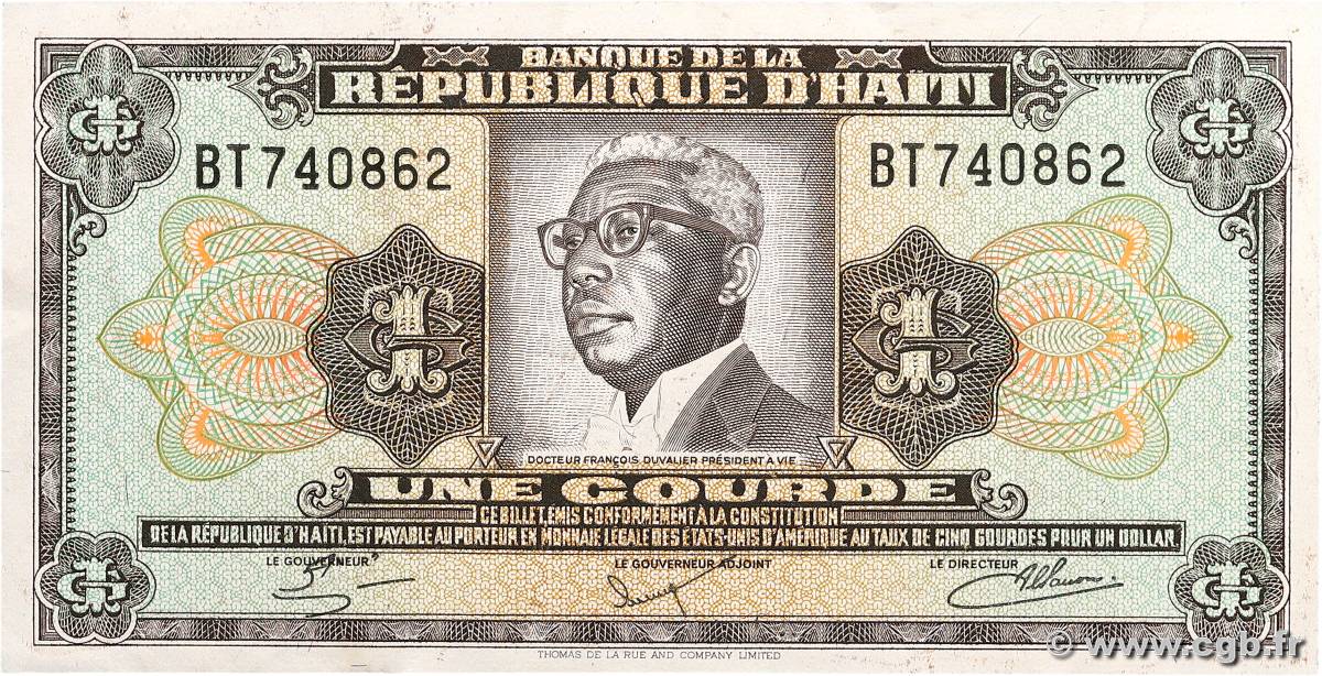 1 Gourde HAITI  1979 P.239 XF