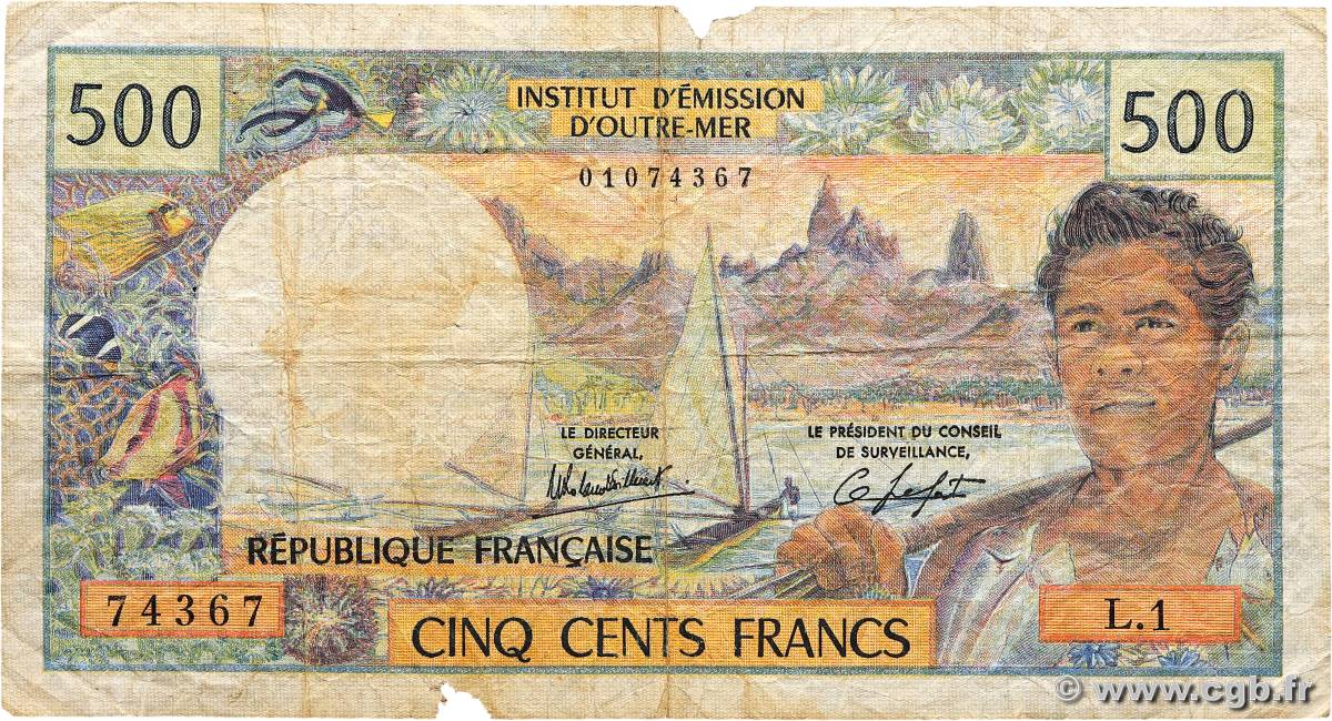 500 Francs NOUVELLE CALÉDONIE  1977 P.60(c) SGE