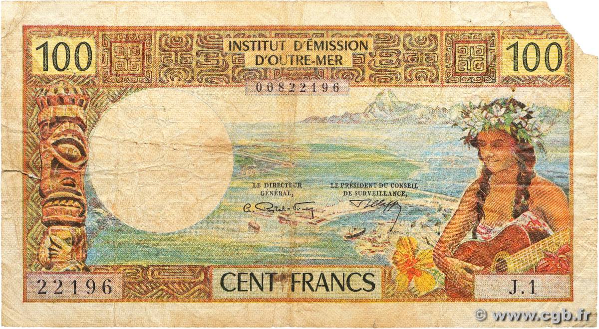 100 Francs NOUVELLE CALÉDONIE  1969 P.59 G