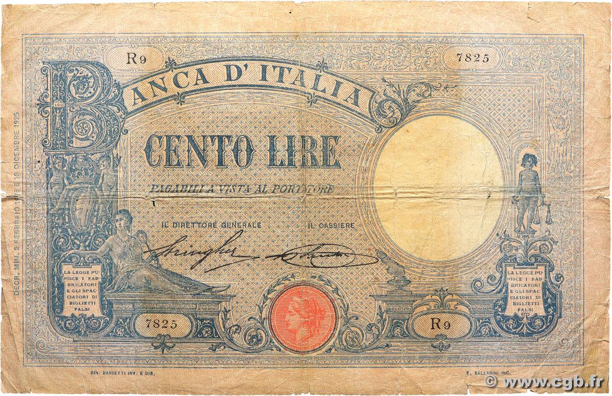 100 Lire ITALIA  1926 P.049 RC