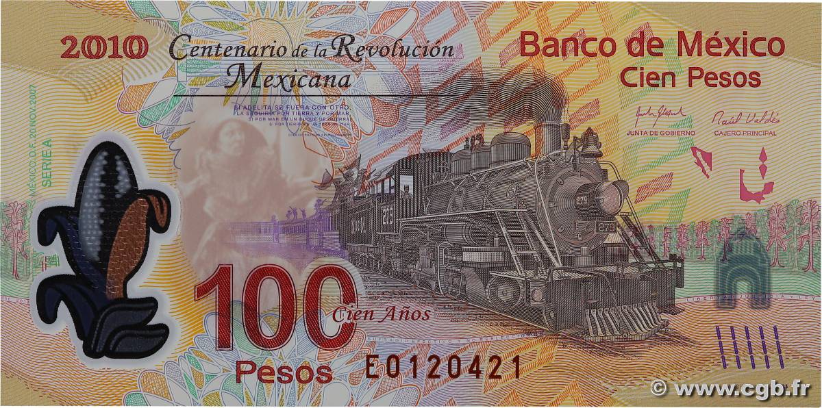 100 Pesos Commémoratif MEXIQUE  2007 P.128e NEUF