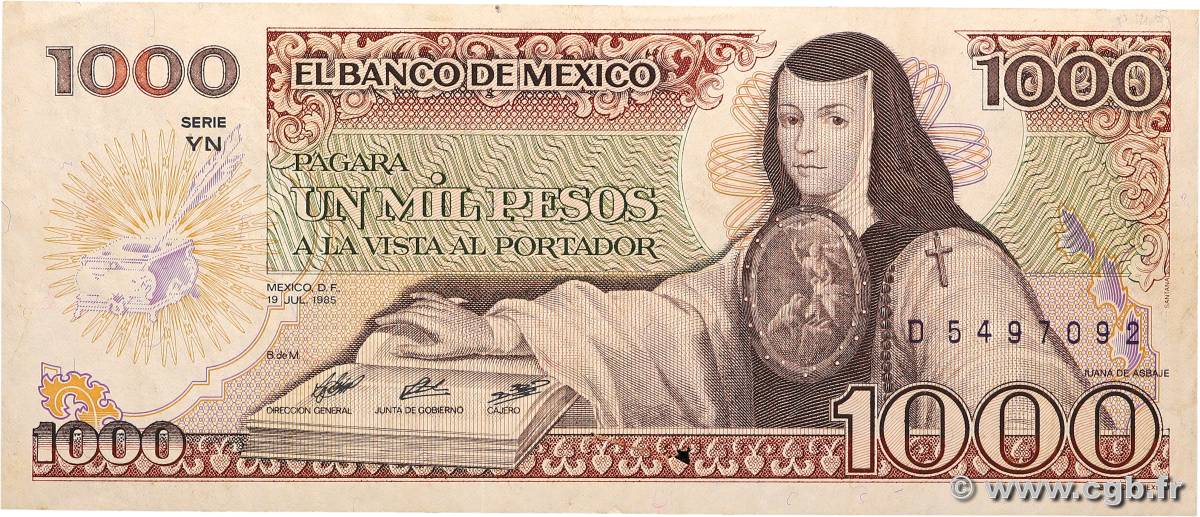 1000 Pesos MEXICO  1985 P.085 VF