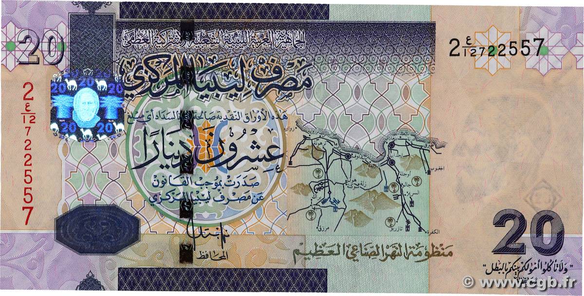 20 Dinars LIBYA  2009 P.74 UNC