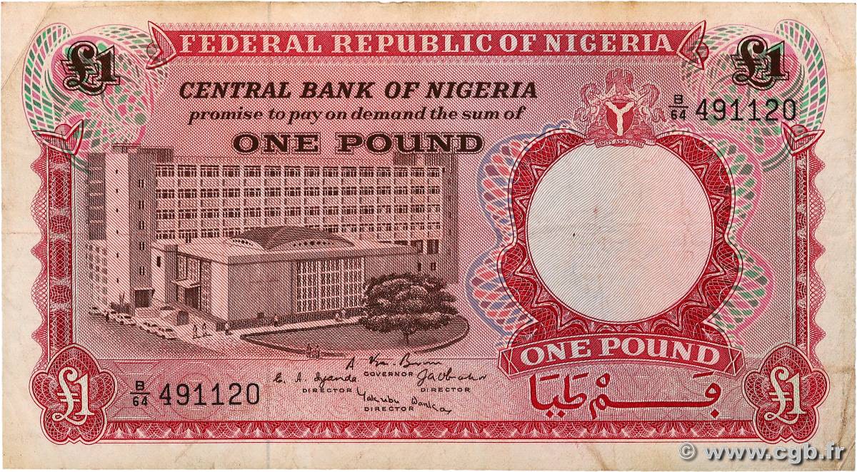 1 Pound NIGERIA  1697 P.08 MB