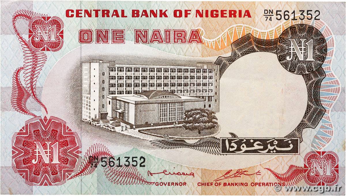 1 Naira NIGERIA  1973 P.15b VF+