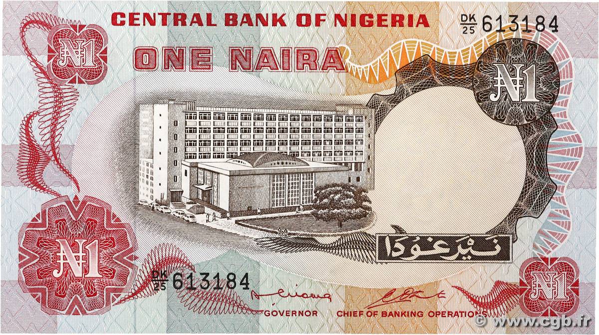 1 Naira NIGERIA  1973 P.15b MBC+