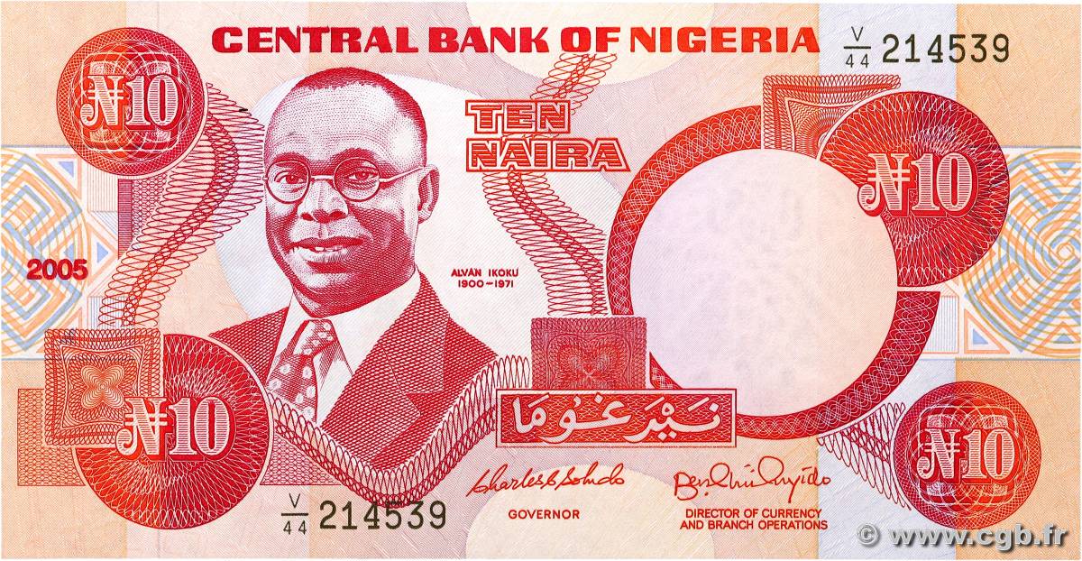 10 Naira NIGERIA  2005 P.25i FDC