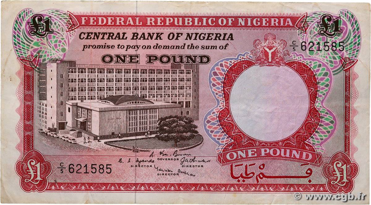 1 Pound NIGERIA  1697 P.08 q.BB