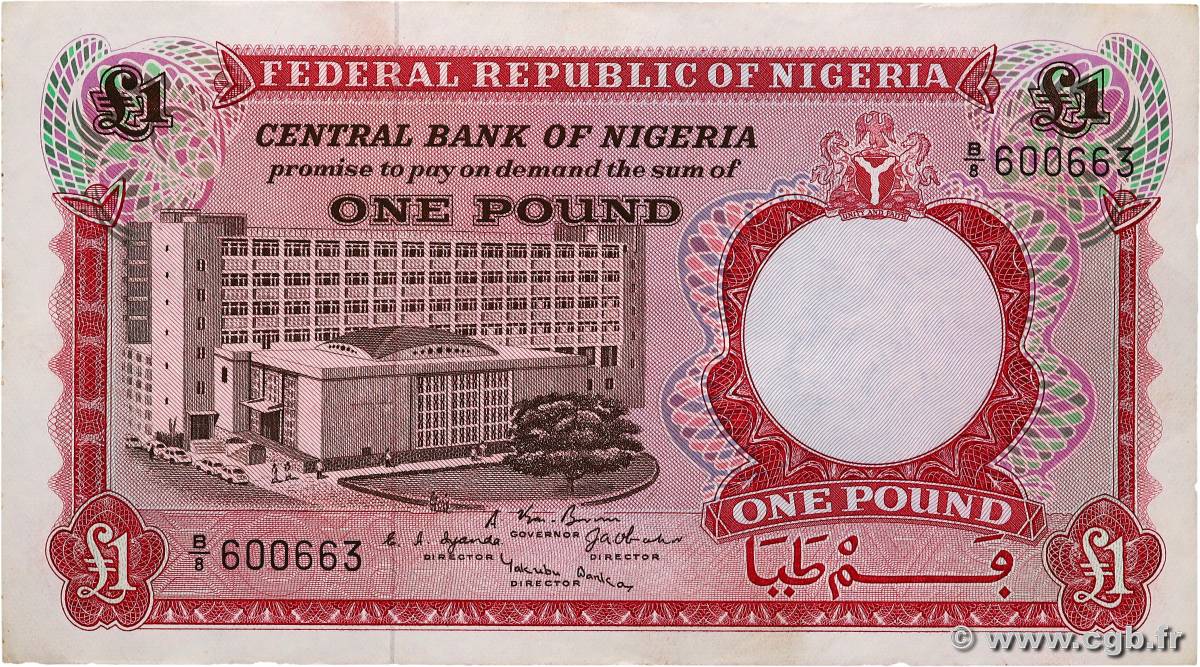 1 Pound NIGERIA  1697 P.08 MBC+