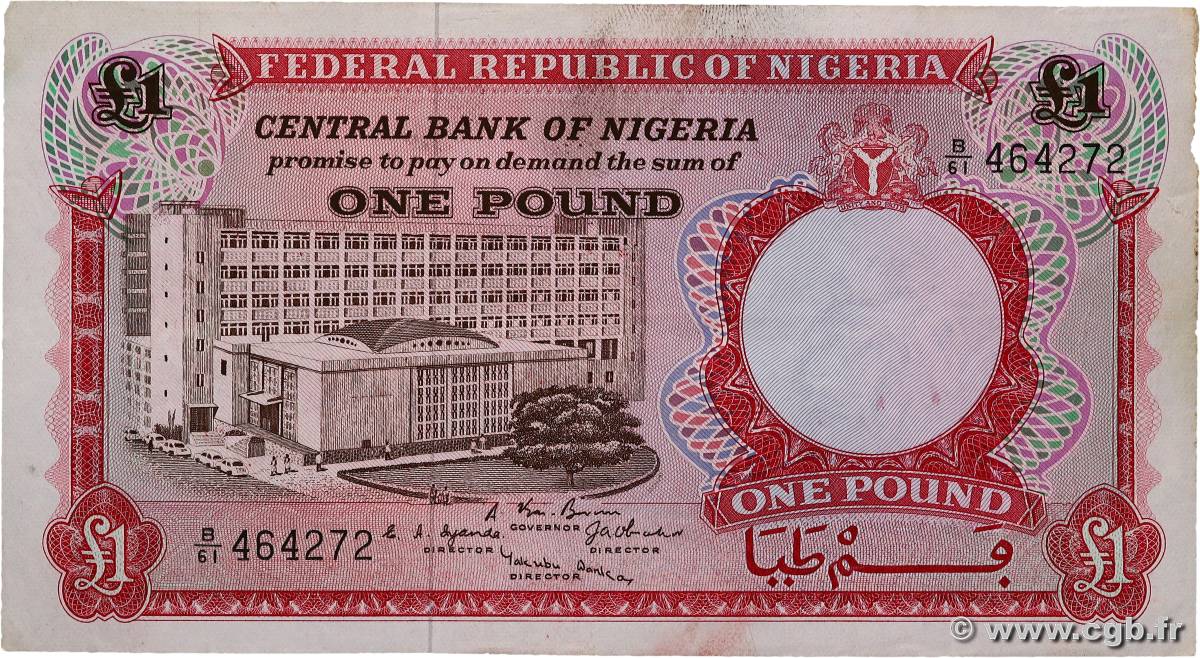 1 Pound NIGERIA  1697 P.08 MBC+